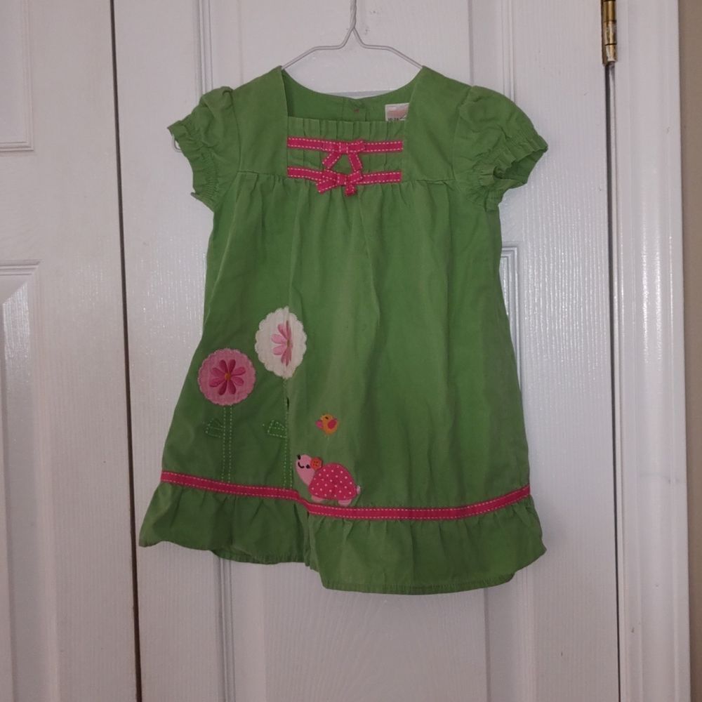 Gymboree green ladybug dress   Sz 12-18 month